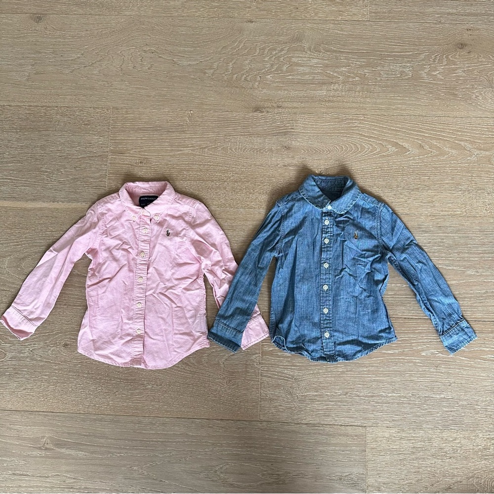 Polo Ralph Lauren Girls Shirt Lot Size 4/4T